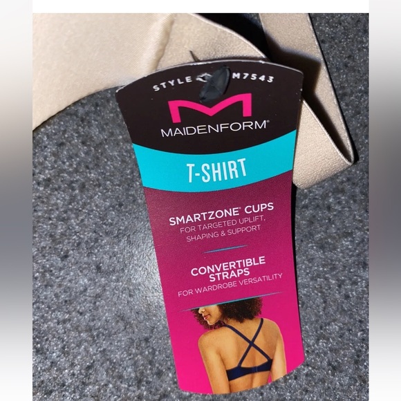 Maidenform “One Fab Fit” Demi T-shirt underwire bra convertible straps size 42 D - Picture 3 of 5